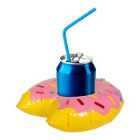 Posa vasos hinchable en forma de donuts de 5 x 17 cm