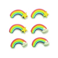 Figuras de azúcar de Arcoiris - Decora - 6 unidades