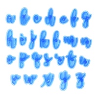 Kit de marcadores para galletas de letras minúsculas