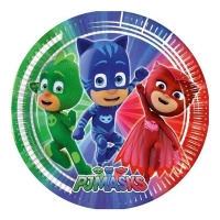 Platos Pj Masks 23 cm - 8 unidades