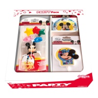 Kit para tarta de Mickey Mouse - 4 piezas