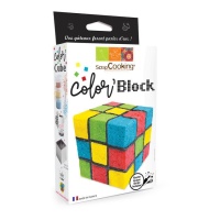 Set de colorantes y cortador para crear bloques de colores - Scrapcooking