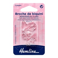 Broches de bikini transparentes - 2 pares