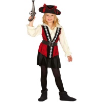 Disfraz de pirata calavera para niña