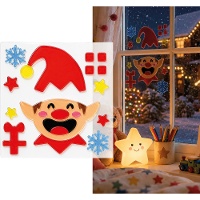 Decoración adhesiva de gel de elfo