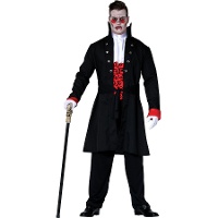 Disfraz de emperador vampiro para hombre