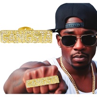 Anillo gangsta estilo hip hop