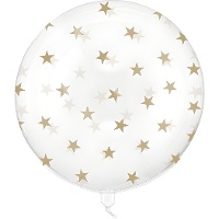 Globo orbz transparente con estrellas de 60 cm