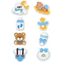 Figuras de azúcar de Baby Boy - 8 unidades