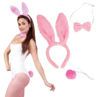 Conjunto de conejita rosa