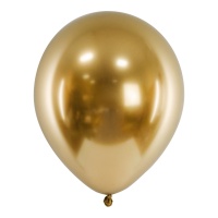 Globos de látex de 12 cm cromados - PartyDeco - 50 unidades