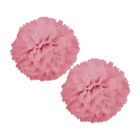 Colgante forma pompón redondo de 42 cm - 2 unidades