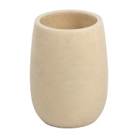 Portacepillos de dientes efecto mármol en tono beige