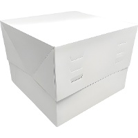 Caja de 15 x 15 x 20 cm para tarta - altura regulable hasta 24 cm