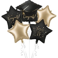Bouquet de Felicidades Graduado Estrellas - 5 unidades