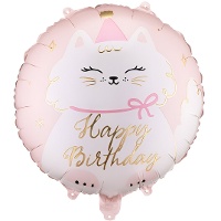 Globo Happy Birthday Kitty de 35 cm