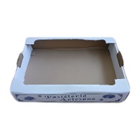 Caja de 35,3 x 29,7 x 7,7 cm para tarta rectangular de reparto - 50 unidades