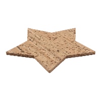 Posavasos de Estrella de corcho - 4 unidades