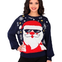 Jersy de Navidad de Papá Noel para mujer