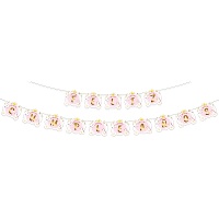 Guirnalda de Feliz Cumpleaños Princesa Rosa y Oro de 4,00 m