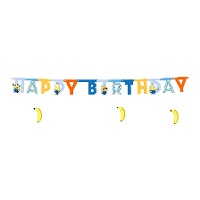 Guirnalda Happy Birthday Minions de 1,53 m