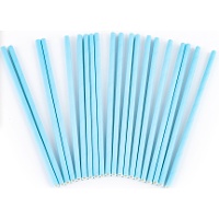 Pajitas de papel azules - 20 unidades