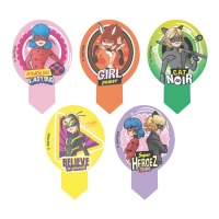 Picks de oblea recortables de la Ladybug - 20 unidades