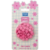 Sprinkles de flores rosas de 25 gr - PME