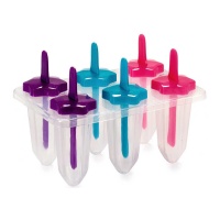 Molde para helado de flor - 6 huecos