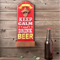 Abridor de botellas de pared Keep Calm - 1 unidad