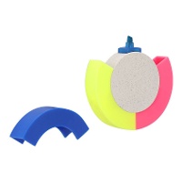 Subrayador redondo de 3 colores