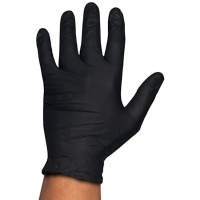 Guantes de nitrilo negros talla L - Rubberex - 100 unidades