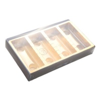 Caja para bombones Denver de 11,5 x 19,5 x 3 cm - Pastkolor