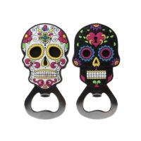 Abridor de Día de los muertos con imán colores surtidos de 9 cm