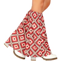 Cubrebotas de años 70 hippie rombos