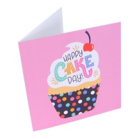 Tarjeta de felicitación de Cupcakes