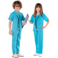 Disfraz de médico azul infantil