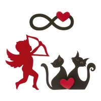Figuras de azúcar de Cupido surtidos - Dekora - 18 unidades