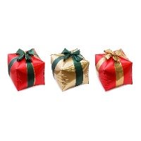 Globo de regalo de Navidad de 34 x 36 cm - Partydeco - 3 unidades