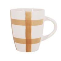 Taza de 350 ml cuadros amarillos