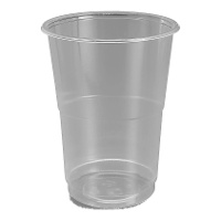 Vasos de 500 ml de plástico transparente - 50 unidades