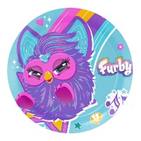 Platos de Furby de 23 cm - 8 unidades