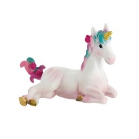 Figura para tarta de Unicornio sentado de 4,5 cm - 1 unidad