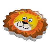 Figura de corcho cabeza de león de 25 x 21 x 4 cm