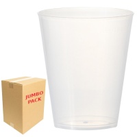 Vasos de 465 ml de plástico transparente ancho - 400 unidades
