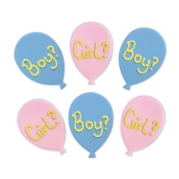 Figuras de azúcar de boy or girl - Creative Party - 6 unidades