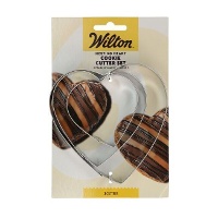 Cortadores de Corazón anidados - Wilton - 3 unidades