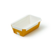 Moldes para pan amarillo desechables de 12,1 x 5,7 x 4,7 cm - Decora - 5 unidades