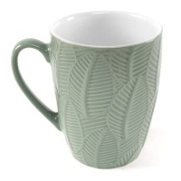 Taza de 400 ml hojas verde