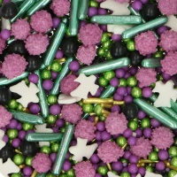 Sprinkles de Halloween lila y verde de 65 gr - FunCaKes